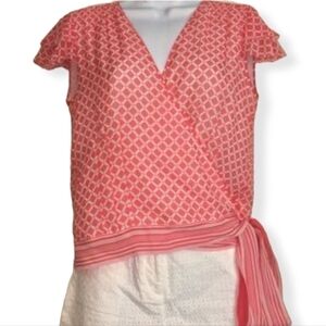 ANN Taylor Wrap 100% Silk Top